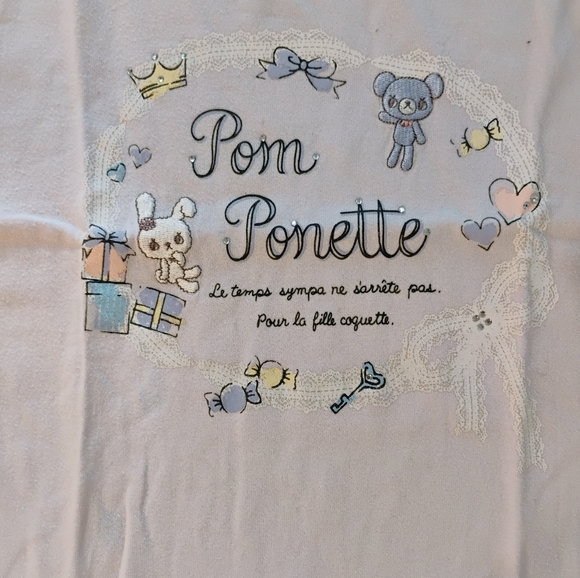 Pom Ponette Top, Pastel, Size Small Juniors - Picture 3 of 4